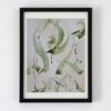 toile contemporaine calligraphie verte TC13_1